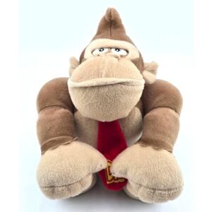 Nintendo Donkey Kong Plush 10" Super Mario Stuffed Animal Toy VG